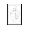 Picture of Stencil Floral Art II _GroupedProduct_Rectangle_Portrait_Framed_Matted_