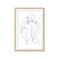 Picture of Stencil Floral Art II _GroupedProduct_Rectangle_Portrait_Framed_Matted_