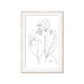 Picture of Stencil Floral Art II _GroupedProduct_Rectangle_Portrait_Framed_Matted_