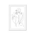 Picture of Stencil Floral Art II _GroupedProduct_Rectangle_Portrait_Framed_Matted_