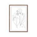 Picture of Stencil Floral Art II _GroupedProduct_Rectangle_Portrait_Framed_Matted_
