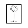 Picture of Single Flower I _GroupedProduct_Rectangle_Portrait_Framed_Matted_