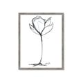 Picture of Single Flower I _GroupedProduct_Rectangle_Portrait_Framed_Matted_