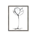 Picture of Single Flower I _GroupedProduct_Rectangle_Portrait_Framed_Matted_
