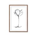 Picture of Single Flower I _GroupedProduct_Rectangle_Portrait_Framed_Matted_