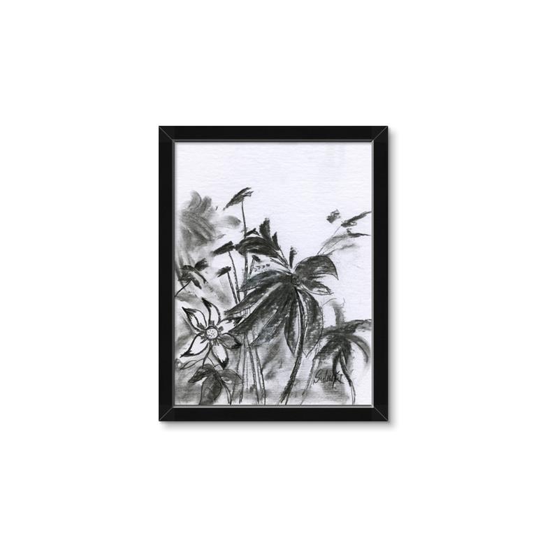 Picture of Black Daisy II _GroupedProduct_Rectangle_Portrait_Framed_Matted_