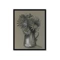 Picture of Charcoal Flower Drawing I _GroupedProduct_Rectangle_Portrait_Framed_Matted_