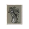 Picture of Charcoal Flower Drawing I _GroupedProduct_Rectangle_Portrait_Framed_Matted_