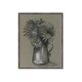 Picture of Charcoal Flower Drawing I _GroupedProduct_Rectangle_Portrait_Framed_Matted_