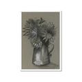 Picture of Charcoal Flower Drawing I _GroupedProduct_Rectangle_Portrait_Framed_Matted_