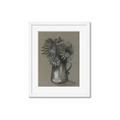 Picture of Charcoal Flower Drawing I _GroupedProduct_Rectangle_Portrait_Framed_Matted_