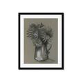 Picture of Charcoal Flower Drawing I _GroupedProduct_Rectangle_Portrait_Framed_Matted_