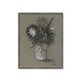 Picture of Charcoal Flower Drawing II _GroupedProduct_Rectangle_Portrait_Framed_Matted_