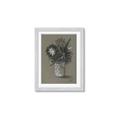 Picture of Charcoal Flower Drawing II _GroupedProduct_Rectangle_Portrait_Framed_Matted_