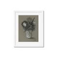 Picture of Charcoal Flower Drawing II _GroupedProduct_Rectangle_Portrait_Framed_Matted_