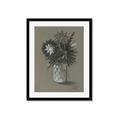 Picture of Charcoal Flower Drawing II _GroupedProduct_Rectangle_Portrait_Framed_Matted_