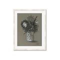 Picture of Charcoal Flower Drawing II _GroupedProduct_Rectangle_Portrait_Framed_Matted_