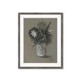 Picture of Charcoal Flower Drawing II _GroupedProduct_Rectangle_Portrait_Framed_Matted_