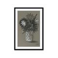 Picture of Charcoal Flower Drawing II _GroupedProduct_Rectangle_Portrait_Framed_Matted_