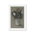 Picture of Charcoal Flower Drawing II _GroupedProduct_Rectangle_Portrait_Framed_Matted_