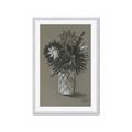 Picture of Charcoal Flower Drawing II _GroupedProduct_Rectangle_Portrait_Framed_Matted_