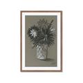 Picture of Charcoal Flower Drawing II _GroupedProduct_Rectangle_Portrait_Framed_Matted_