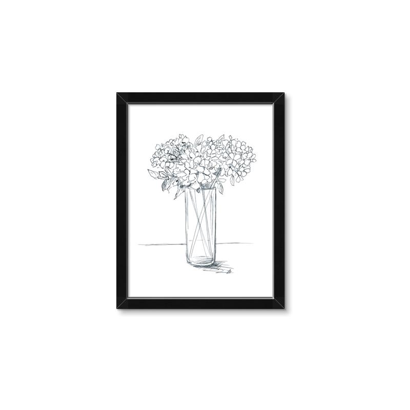 Picture of Drawing Flower VI _GroupedProduct_Rectangle_Portrait_Framed_Matted_