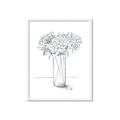 Picture of Drawing Flower VI _GroupedProduct_Rectangle_Portrait_Framed_Matted_