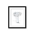 Picture of Drawing Flower VI _GroupedProduct_Rectangle_Portrait_Framed_Matted_