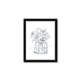 Picture of Drawing Flower V _GroupedProduct_Rectangle_Portrait_Framed_Matted_