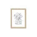 Picture of Drawing Flower V _GroupedProduct_Rectangle_Portrait_Framed_Matted_