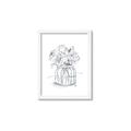 Picture of Drawing Flower V _GroupedProduct_Rectangle_Portrait_Framed_Matted_