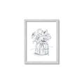 Picture of Drawing Flower V _GroupedProduct_Rectangle_Portrait_Framed_Matted_