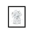 Picture of Drawing Flower V _GroupedProduct_Rectangle_Portrait_Framed_Matted_