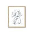 Picture of Drawing Flower V _GroupedProduct_Rectangle_Portrait_Framed_Matted_