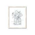 Picture of Drawing Flower V _GroupedProduct_Rectangle_Portrait_Framed_Matted_
