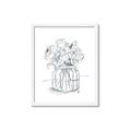 Picture of Drawing Flower V _GroupedProduct_Rectangle_Portrait_Framed_Matted_