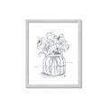 Picture of Drawing Flower V _GroupedProduct_Rectangle_Portrait_Framed_Matted_