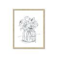 Picture of Drawing Flower V _GroupedProduct_Rectangle_Portrait_Framed_Matted_