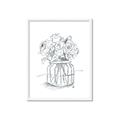 Picture of Drawing Flower V _GroupedProduct_Rectangle_Portrait_Framed_Matted_