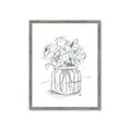 Picture of Drawing Flower V _GroupedProduct_Rectangle_Portrait_Framed_Matted_