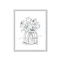 Picture of Drawing Flower V _GroupedProduct_Rectangle_Portrait_Framed_Matted_