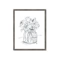 Picture of Drawing Flower V _GroupedProduct_Rectangle_Portrait_Framed_Matted_