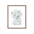 Picture of Drawing Flower V _GroupedProduct_Rectangle_Portrait_Framed_Matted_