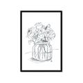 Picture of Drawing Flower V _GroupedProduct_Rectangle_Portrait_Framed_Matted_