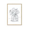 Picture of Drawing Flower V _GroupedProduct_Rectangle_Portrait_Framed_Matted_