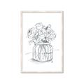 Picture of Drawing Flower V _GroupedProduct_Rectangle_Portrait_Framed_Matted_