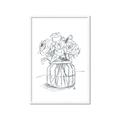 Picture of Drawing Flower V _GroupedProduct_Rectangle_Portrait_Framed_Matted_