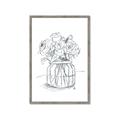 Picture of Drawing Flower V _GroupedProduct_Rectangle_Portrait_Framed_Matted_