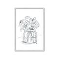 Picture of Drawing Flower V _GroupedProduct_Rectangle_Portrait_Framed_Matted_